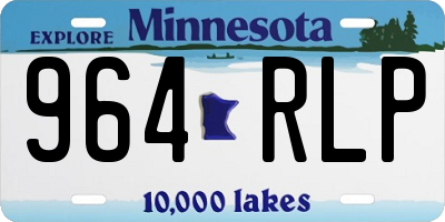 MN license plate 964RLP
