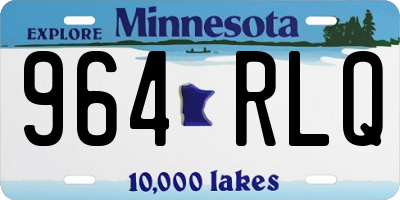 MN license plate 964RLQ