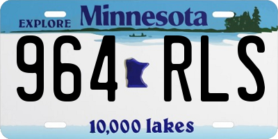 MN license plate 964RLS