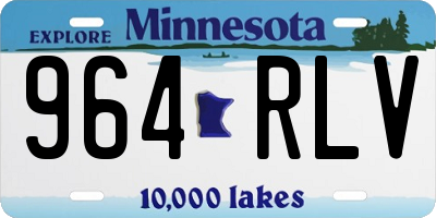 MN license plate 964RLV