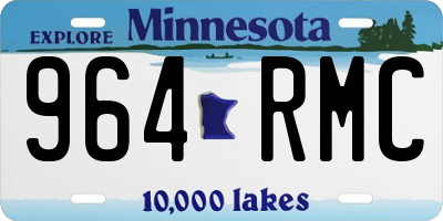 MN license plate 964RMC