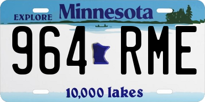 MN license plate 964RME