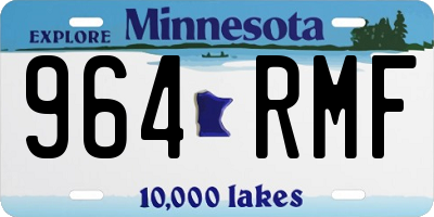 MN license plate 964RMF