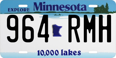 MN license plate 964RMH