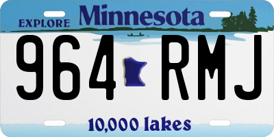 MN license plate 964RMJ