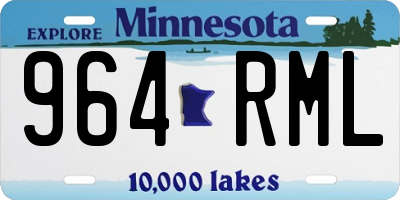 MN license plate 964RML