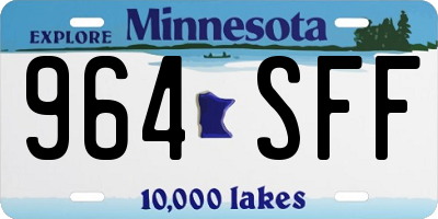 MN license plate 964SFF