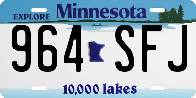 MN license plate 964SFJ