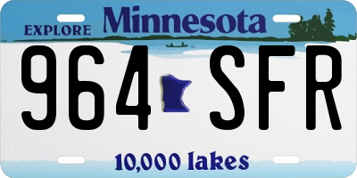 MN license plate 964SFR