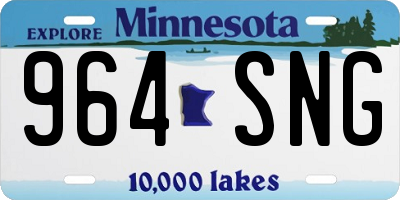 MN license plate 964SNG