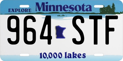 MN license plate 964STF
