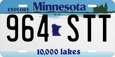 MN license plate 964STT