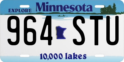 MN license plate 964STU
