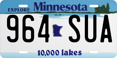 MN license plate 964SUA