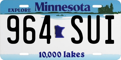 MN license plate 964SUI