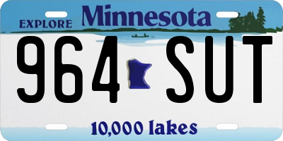 MN license plate 964SUT