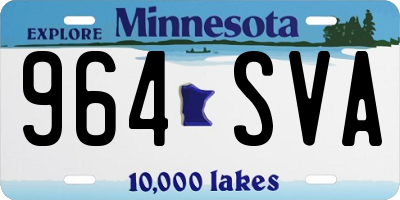 MN license plate 964SVA