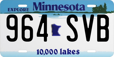 MN license plate 964SVB