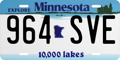 MN license plate 964SVE