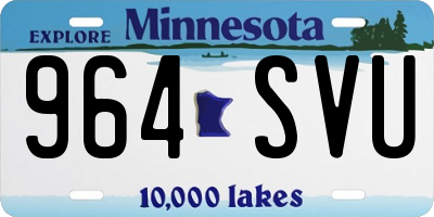MN license plate 964SVU