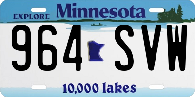 MN license plate 964SVW