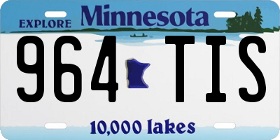 MN license plate 964TIS