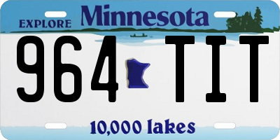 MN license plate 964TIT
