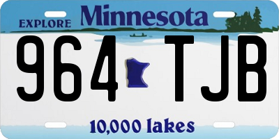MN license plate 964TJB