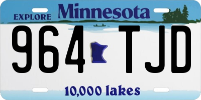 MN license plate 964TJD