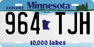 MN license plate 964TJH