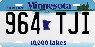 MN license plate 964TJI