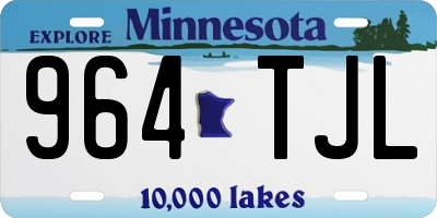 MN license plate 964TJL