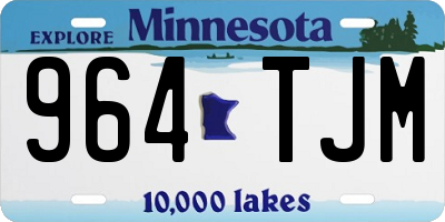 MN license plate 964TJM