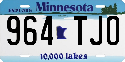 MN license plate 964TJO