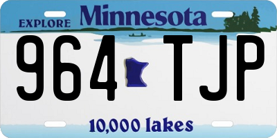 MN license plate 964TJP