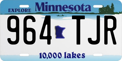 MN license plate 964TJR