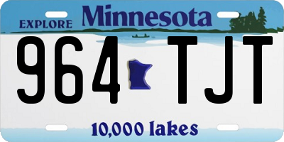 MN license plate 964TJT