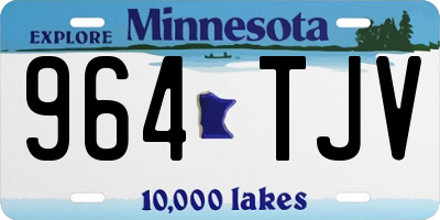 MN license plate 964TJV