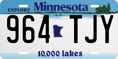 MN license plate 964TJY