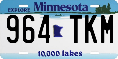 MN license plate 964TKM