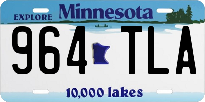 MN license plate 964TLA