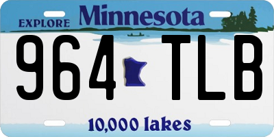 MN license plate 964TLB