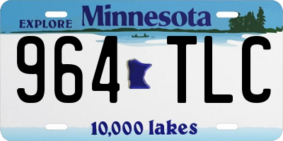 MN license plate 964TLC