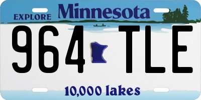 MN license plate 964TLE