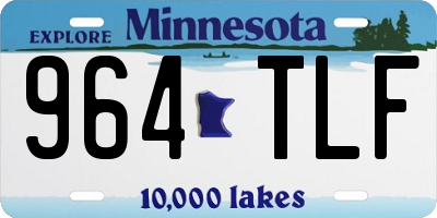 MN license plate 964TLF