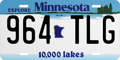 MN license plate 964TLG