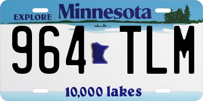 MN license plate 964TLM