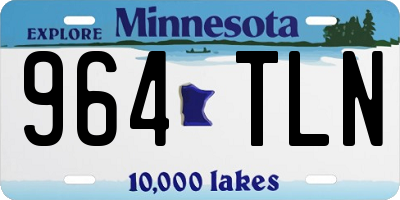 MN license plate 964TLN