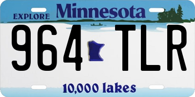 MN license plate 964TLR