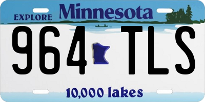 MN license plate 964TLS
